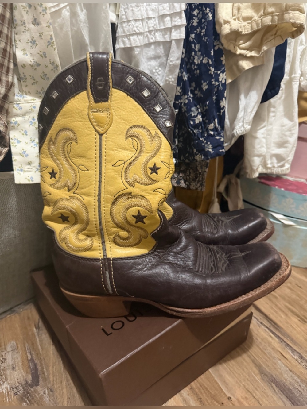 Stetson Vintage Cowboy Boots 8.5